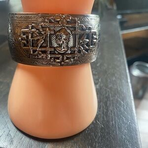 Intricate Silver Cuff Bracelet